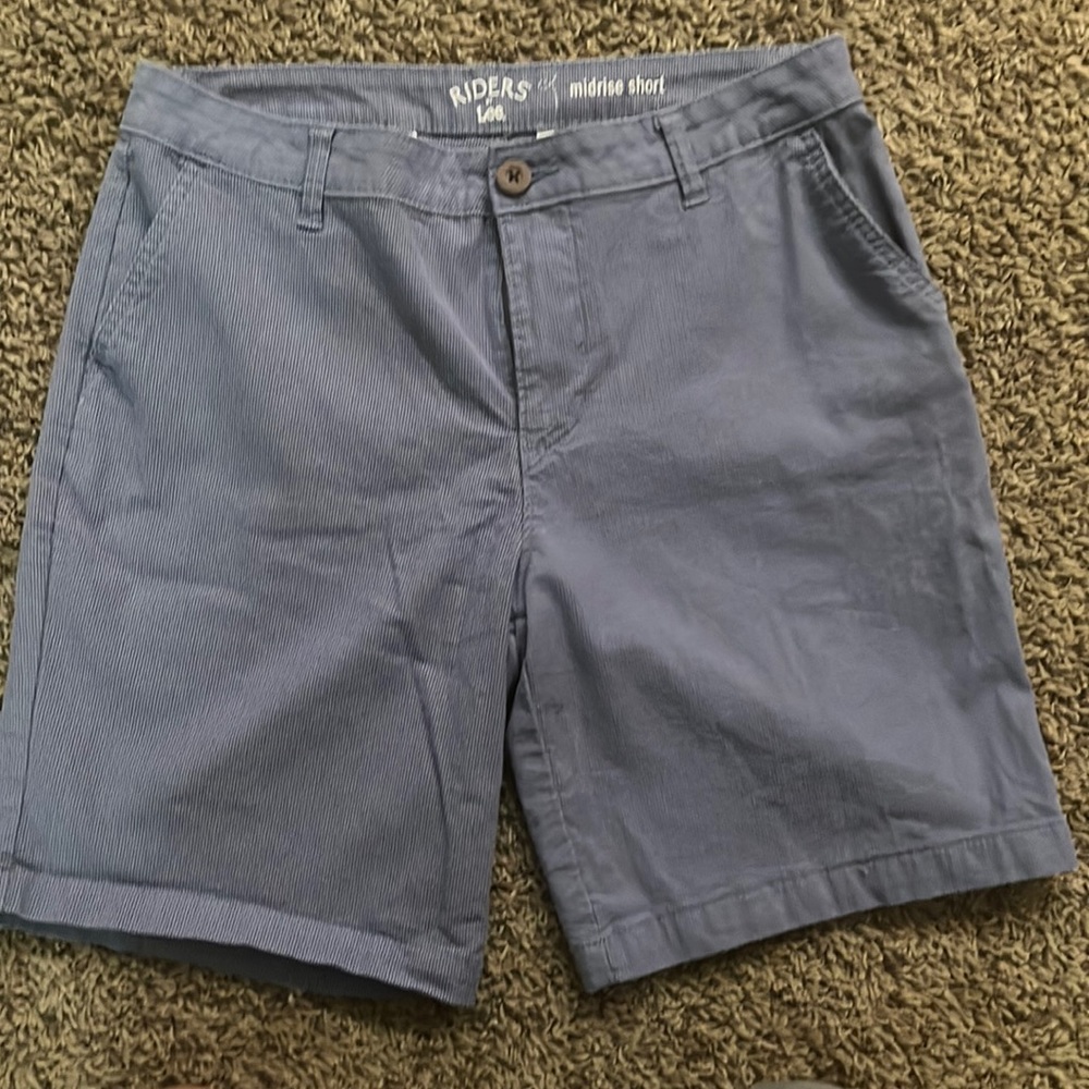 Women’s Mid rise shorts size 10 blue